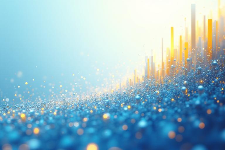 Abstract art illustration representing digital connections and growth for artists